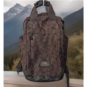 High Sierra Large Hiking Backpack Everyday Grab Gray Purple 25 liter capacity